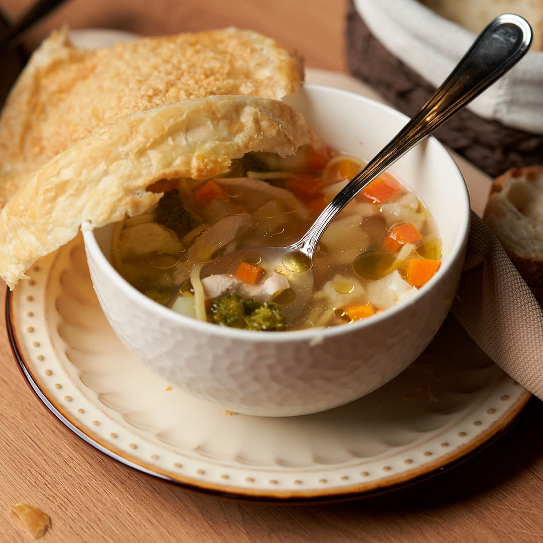Консоме из кукурузного цыпленка